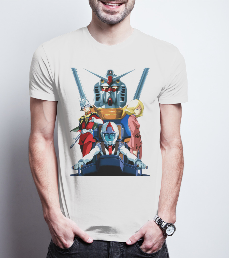 Mobile Suit Gundam Anime Characters Compilation T-Shirt