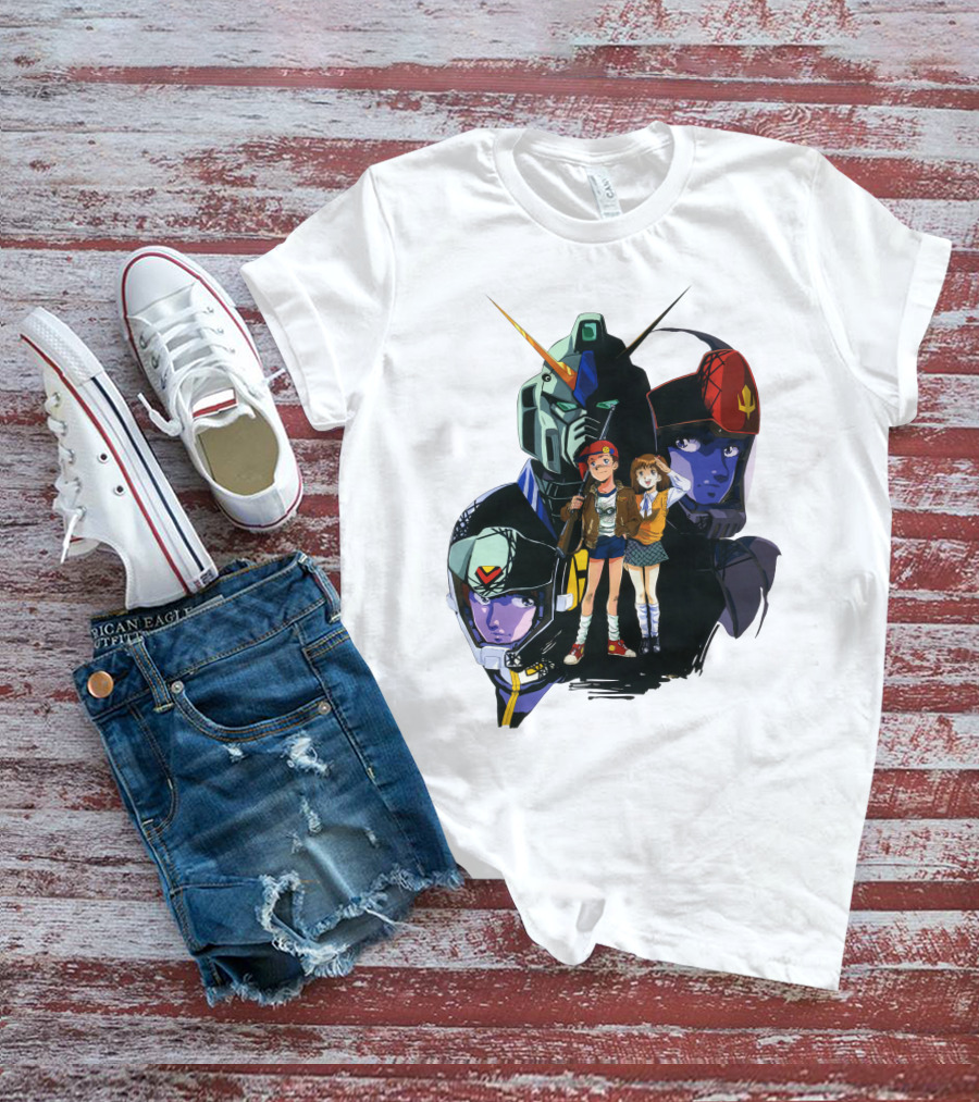 Mobile Suit Gundam Iconic Characters And Mecha Compilation T-Shirt