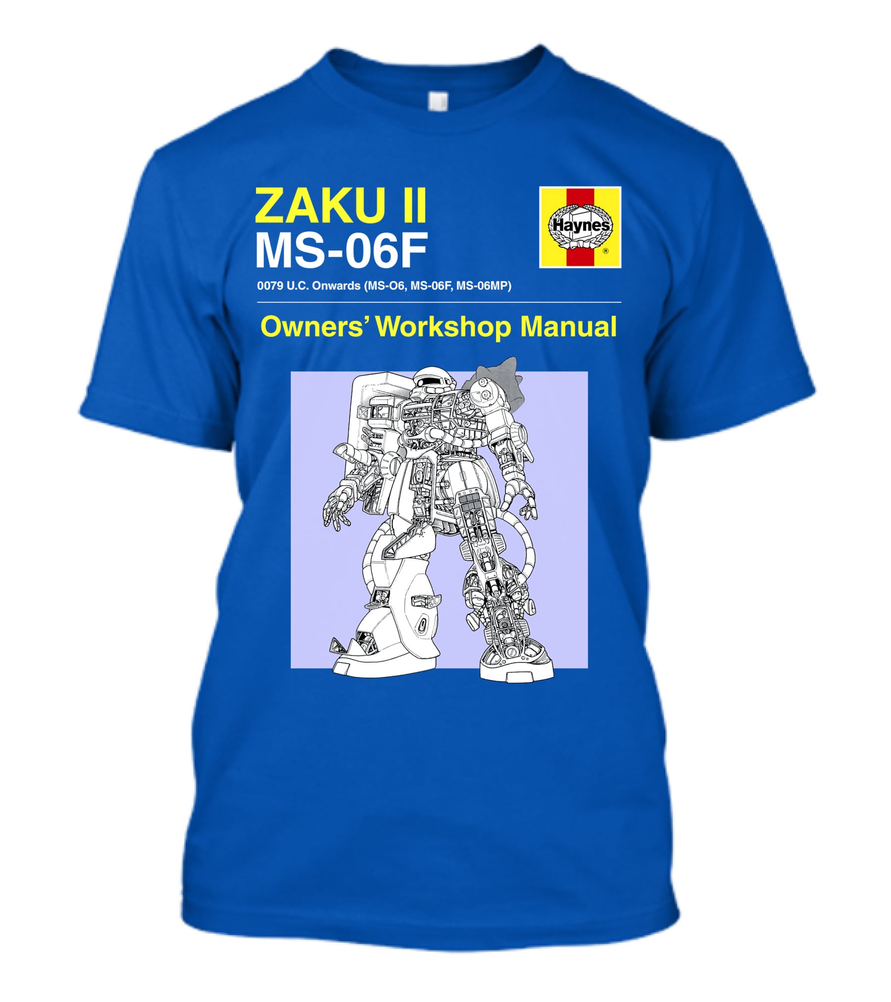 ZAKU II MS-06F 0079 U.C. Onwards Owners' Workshop Manual T-Shirt