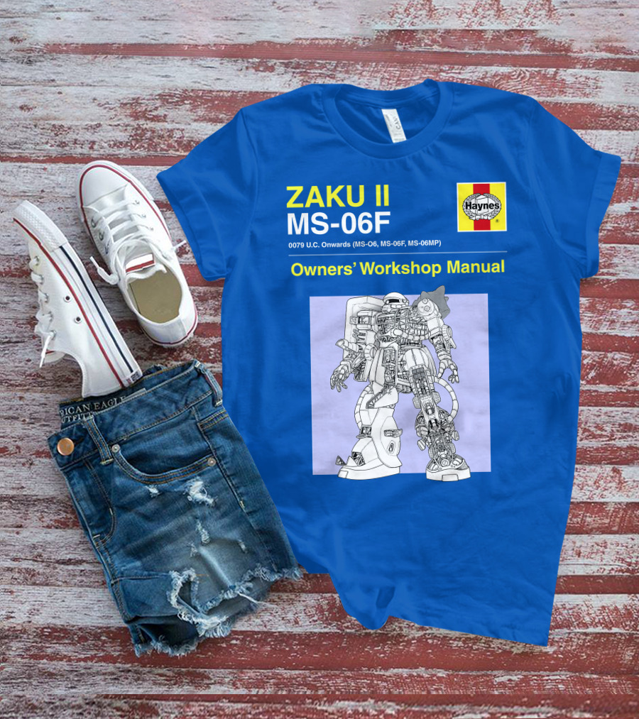 ZAKU II MS-06F 0079 U.C. Onwards Owners' Workshop Manual T-Shirt
