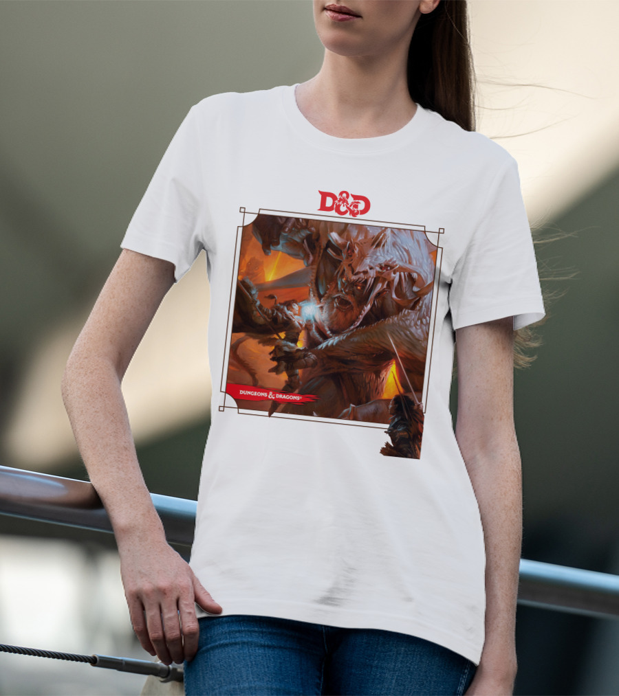 Dungeons And Dragons Epic Battle Scene DnD T-Shirt