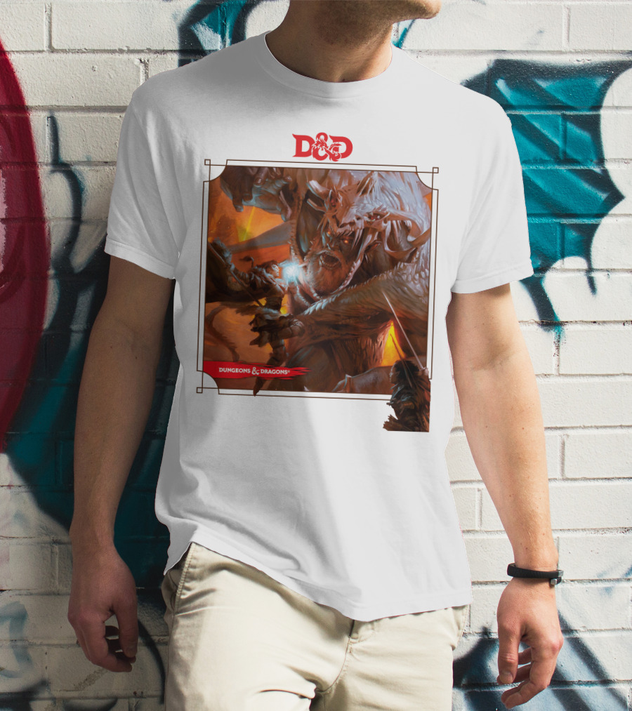 Dungeons And Dragons Epic Battle Scene DnD T-Shirt