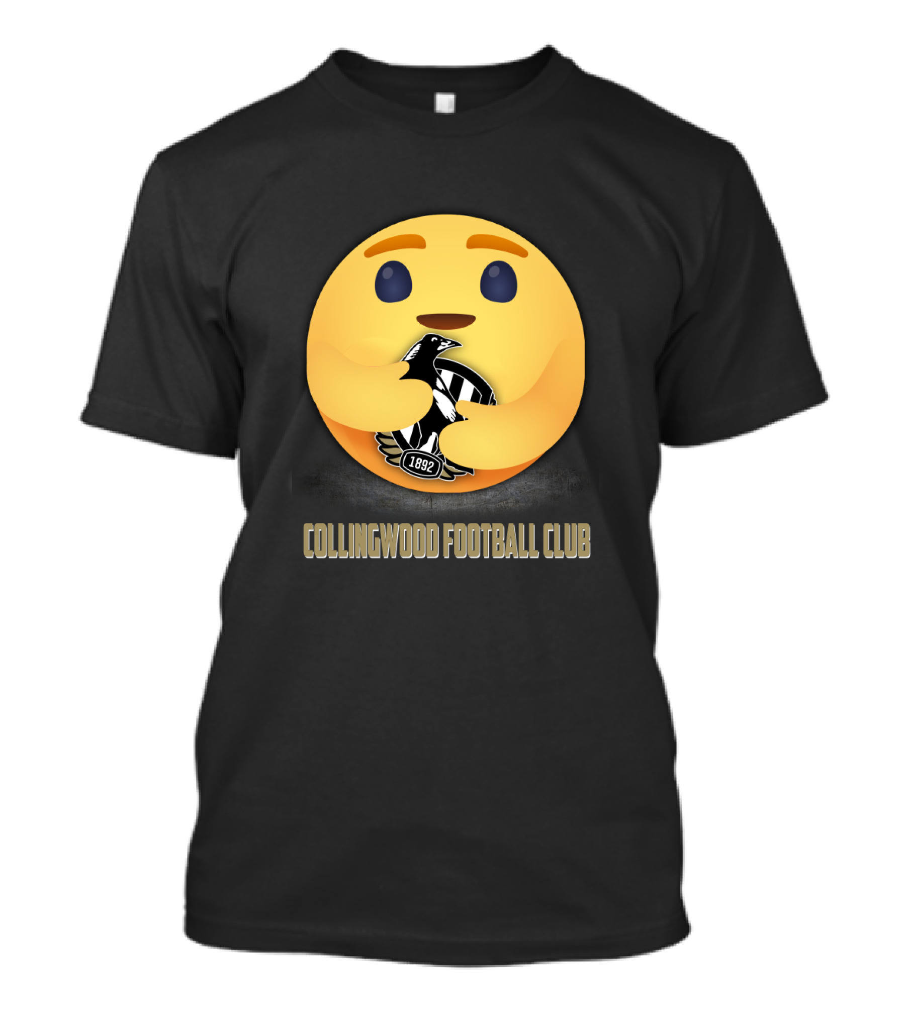 Collingwood Football Club Emoji Hugging T-Shirt