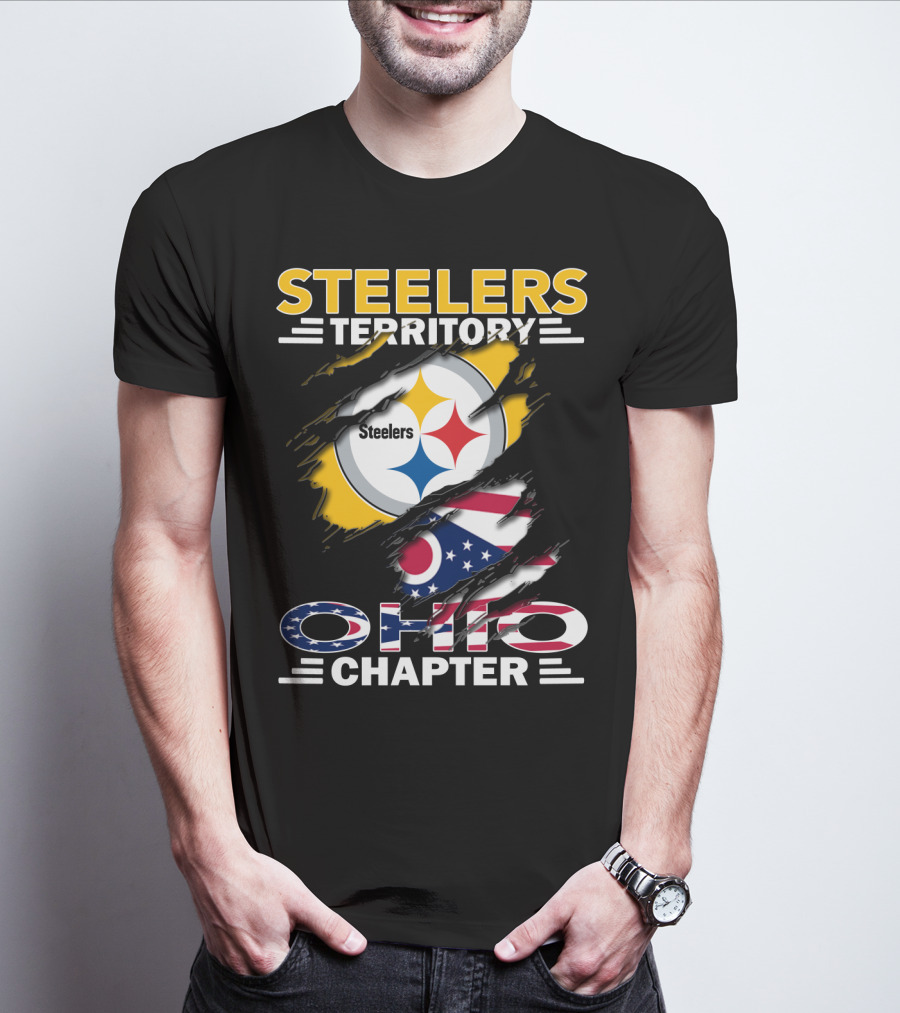 Steelers Territory Ohio Chapter Flag T-Shirt
