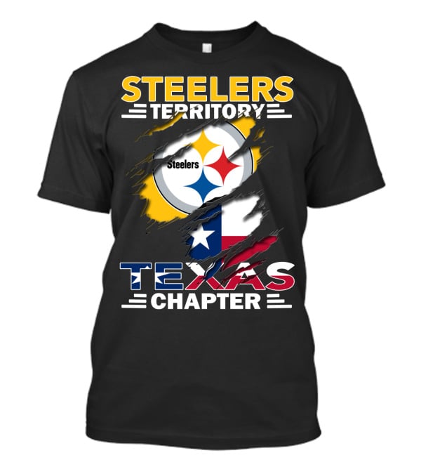 Steelers Territory Texas Chapter Steelers Texas Chapter Flag Football Fan T-Shirt