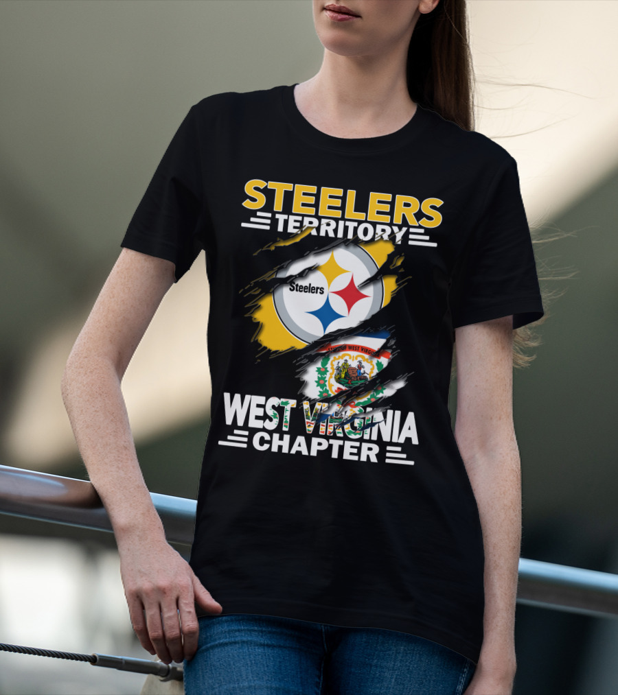 Steelers Territory West Virginia Chapter Logo Tear T-Shirt
