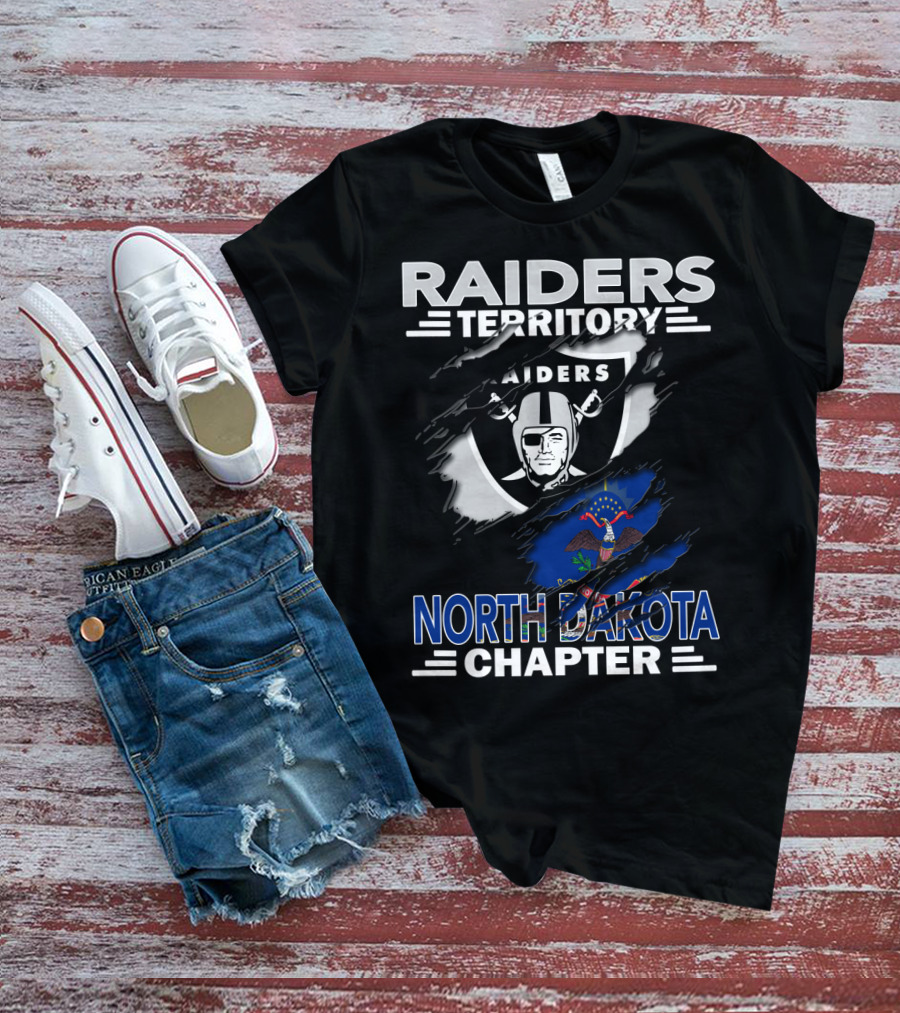 Raiders Territory North Dakota Chapter Nfl Team Pride T-Shirt