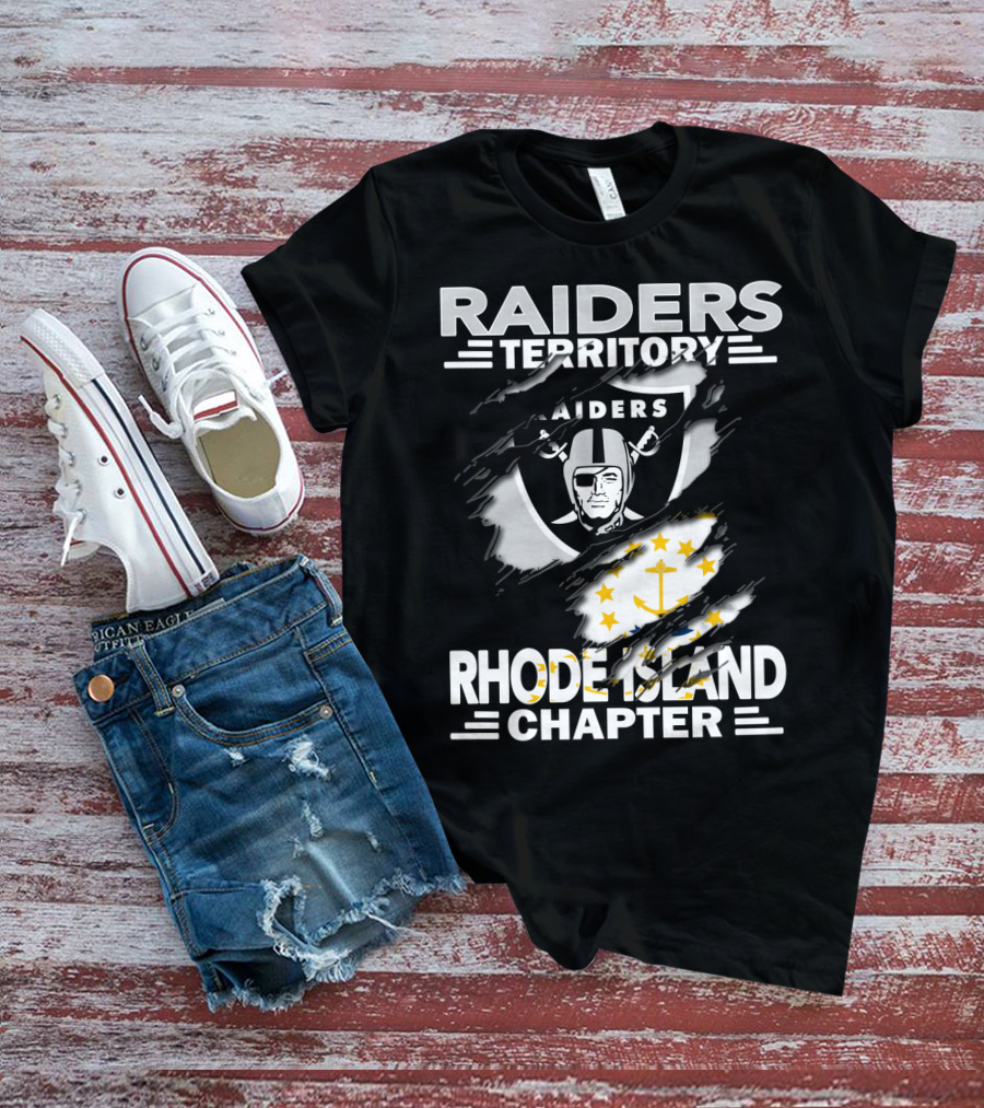 Raiders Territory Rhode Island Chapter Logo Scar T-Shirt
