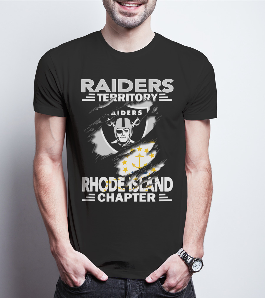 Raiders Territory Rhode Island Chapter Logo Scar T-Shirt