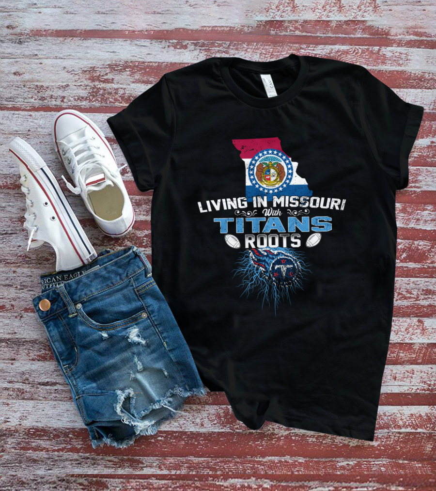 Missouri Pride With Tennessee Titans Football Heritage T-Shirt