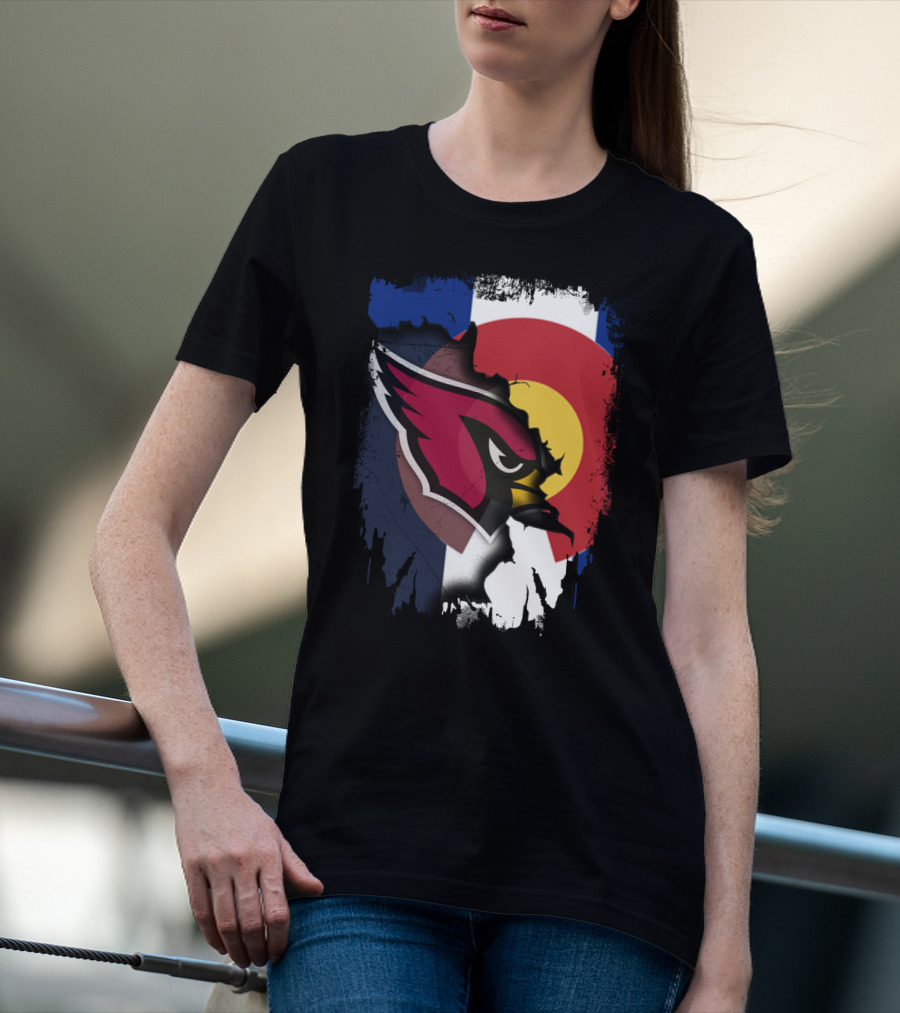 Together Colorado Cardinals Flag Fusion T-Shirt