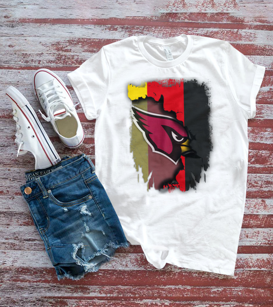 Germany Flag Colors With Cardinals T-Shirt