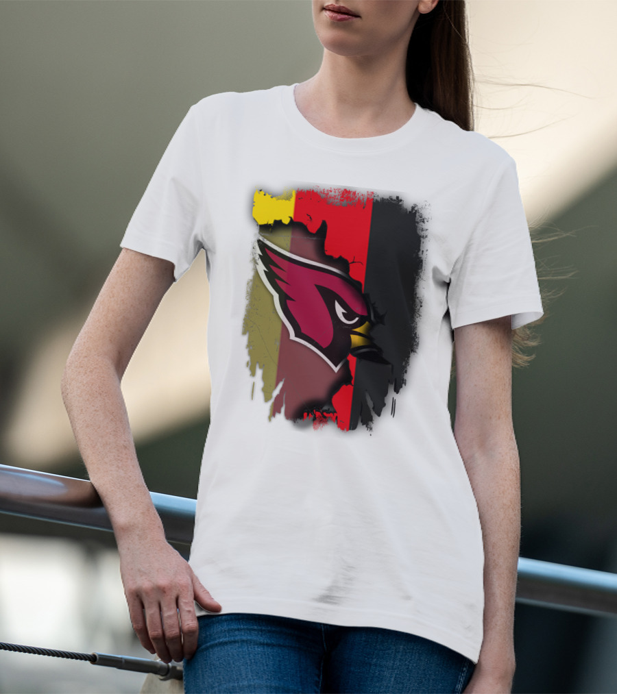 Germany Flag Colors With Cardinals T-Shirt