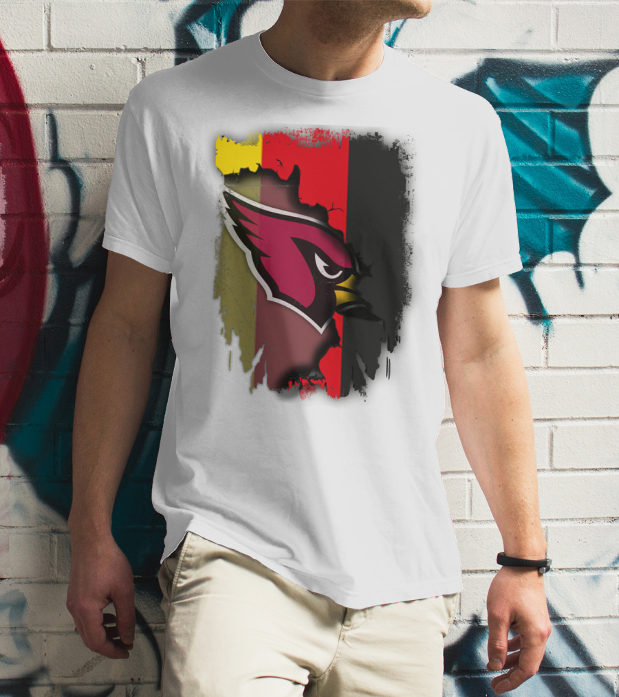 Germany Flag Colors With Cardinals T-Shirt