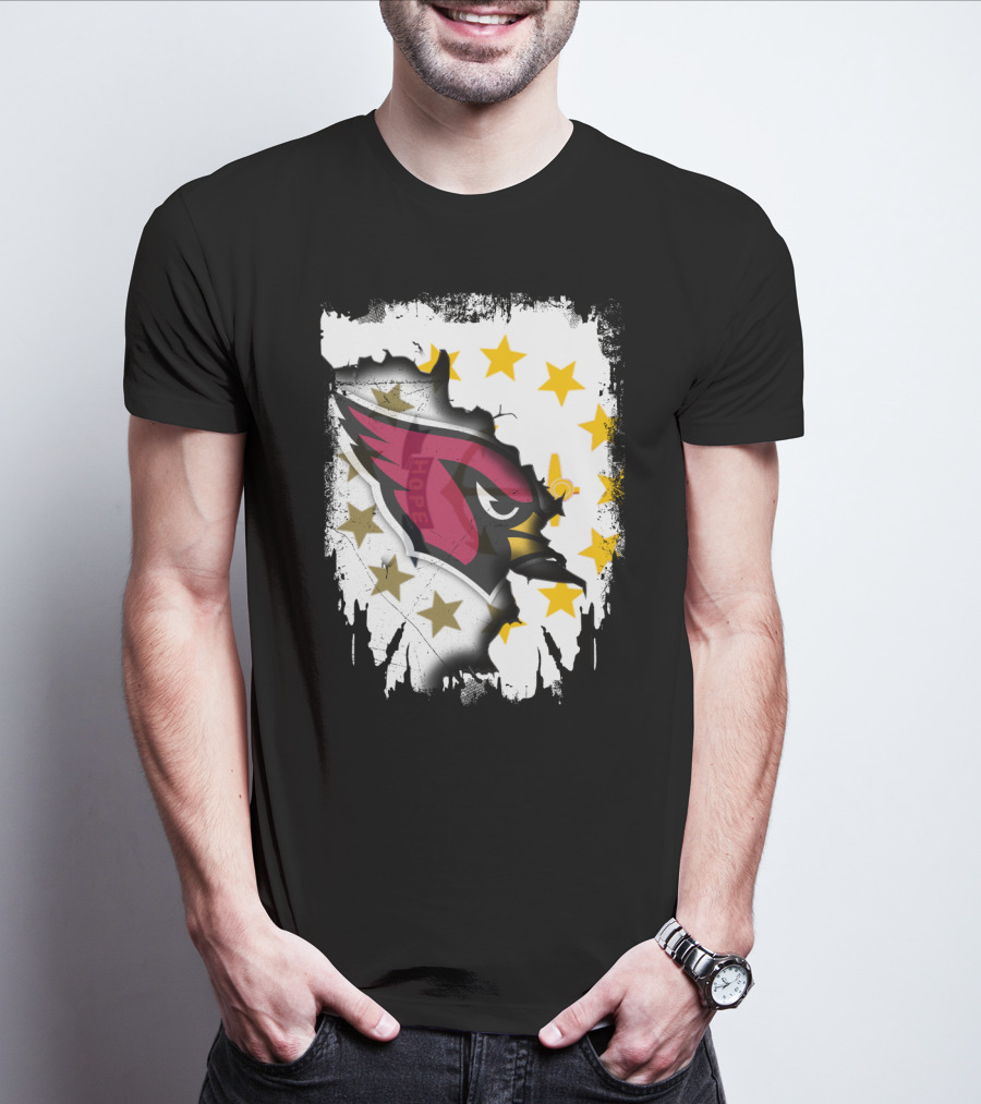 Rhode Island Together With Cardinal And Stars T-Shirt