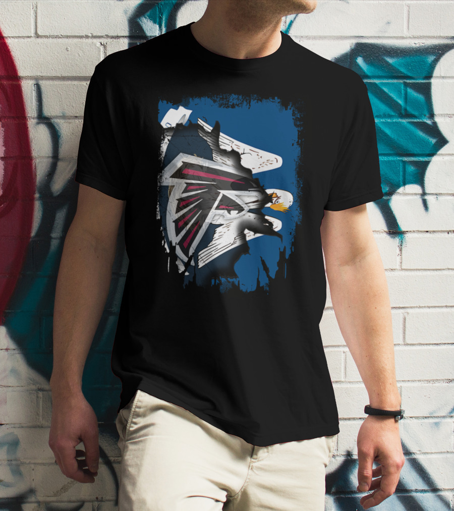 Together Louisiana With Falcons And Eagles T-Shirt