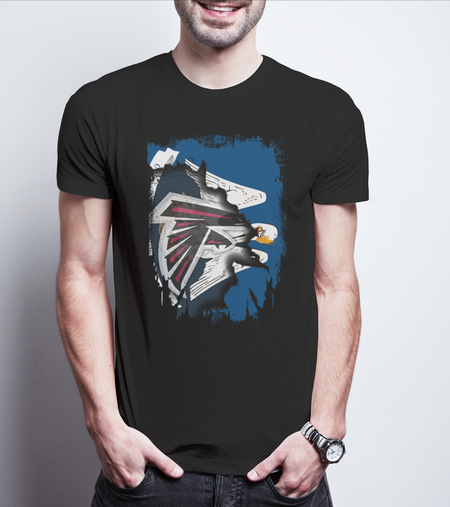 Together Louisiana With Falcons And Eagles T-Shirt
