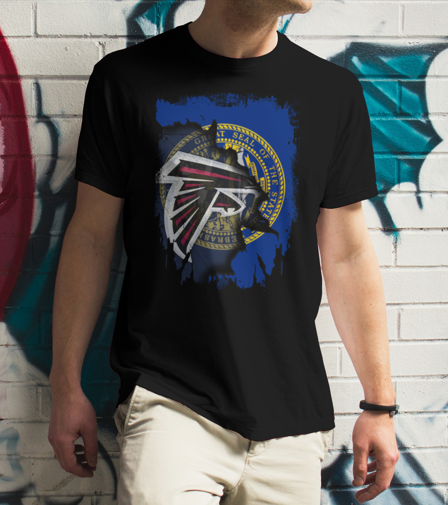 Together Nebraska State Seal With Falcons T-Shirt