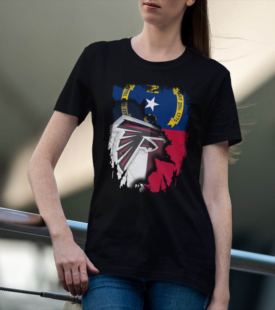 North Carolina Flag Falcons Emblem Unity T-Shirt