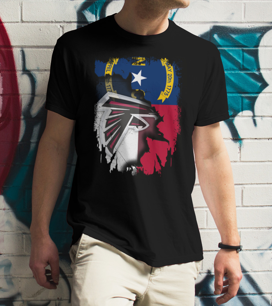 North Carolina Flag Falcons Emblem Unity T-Shirt