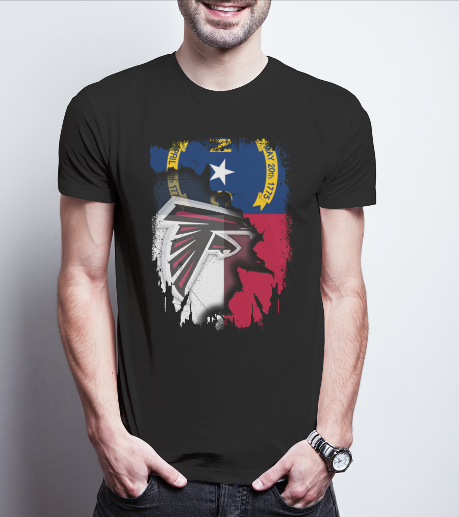 North Carolina Flag Falcons Emblem Unity T-Shirt