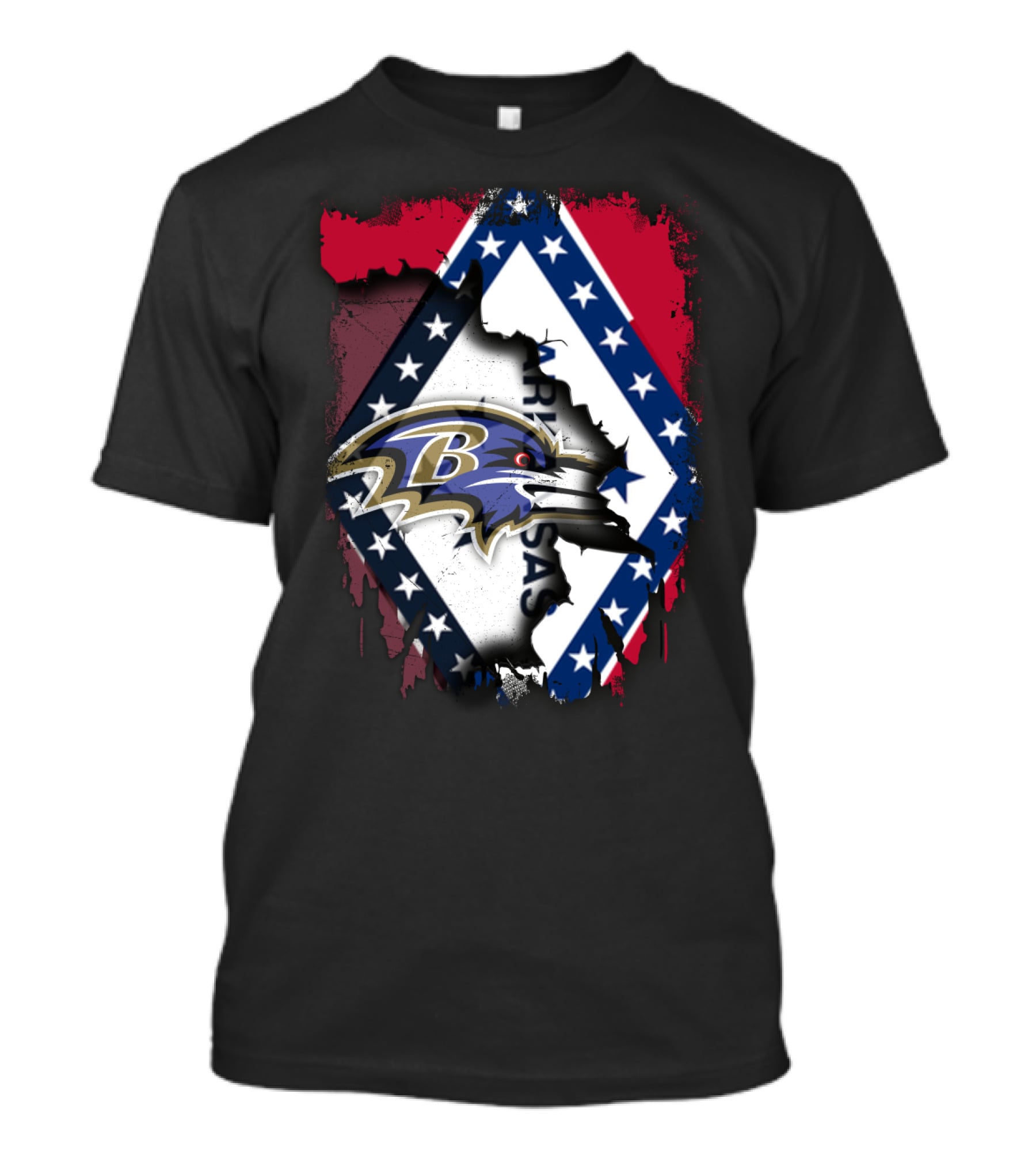 Arkansas State Pride With Baltimore Ravens T-Shirt
