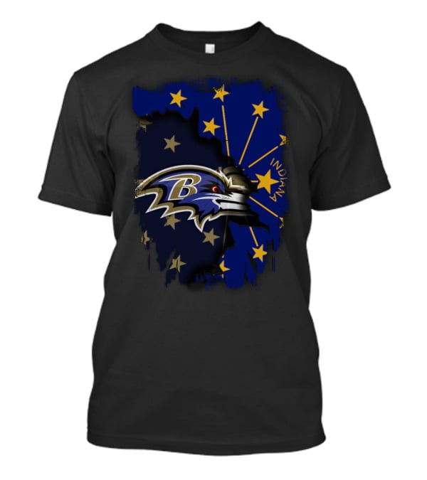 Indiana Ravens United With Stars And Torch T-Shirt