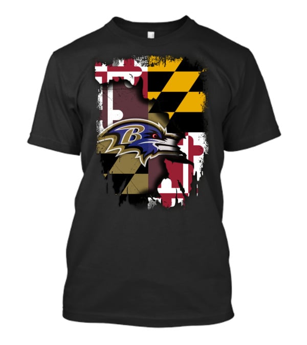 Maryland Pride With Baltimore Ravens T-Shirt