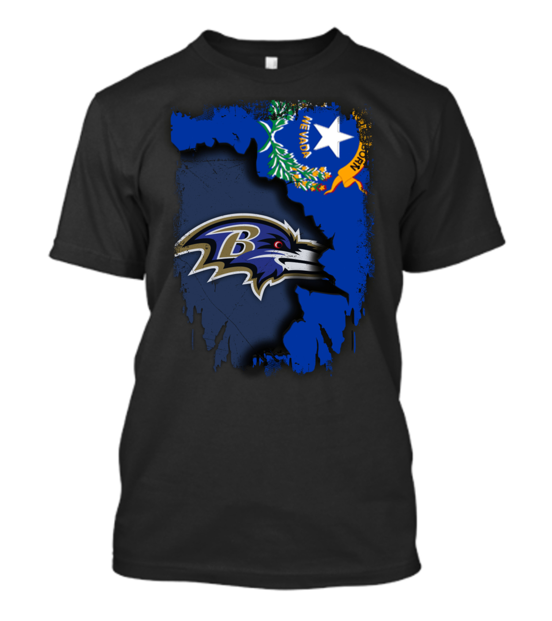 Nevada Pride Meets Ravens Spirit T-Shirt