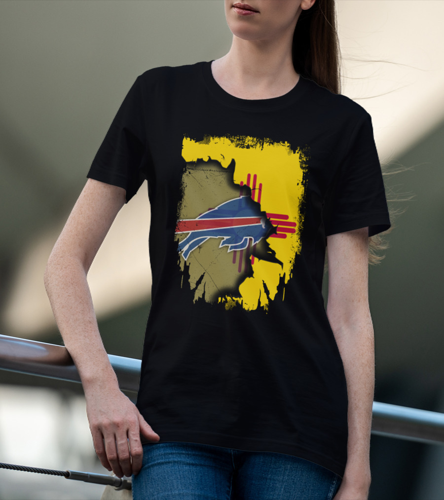 Buffalo Bills New Mexico Zia Symbol Fusion T-Shirt