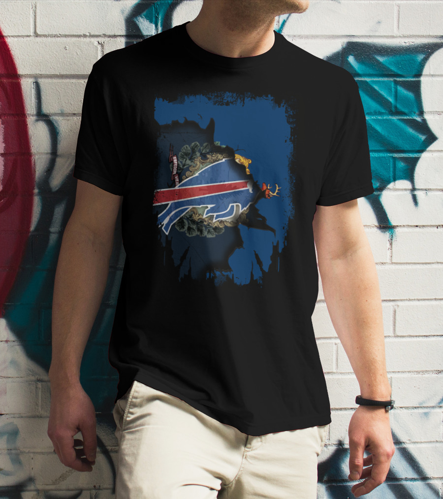 Together Vermont Buffalo Bills State Pride Logo Fusion T-Shirt