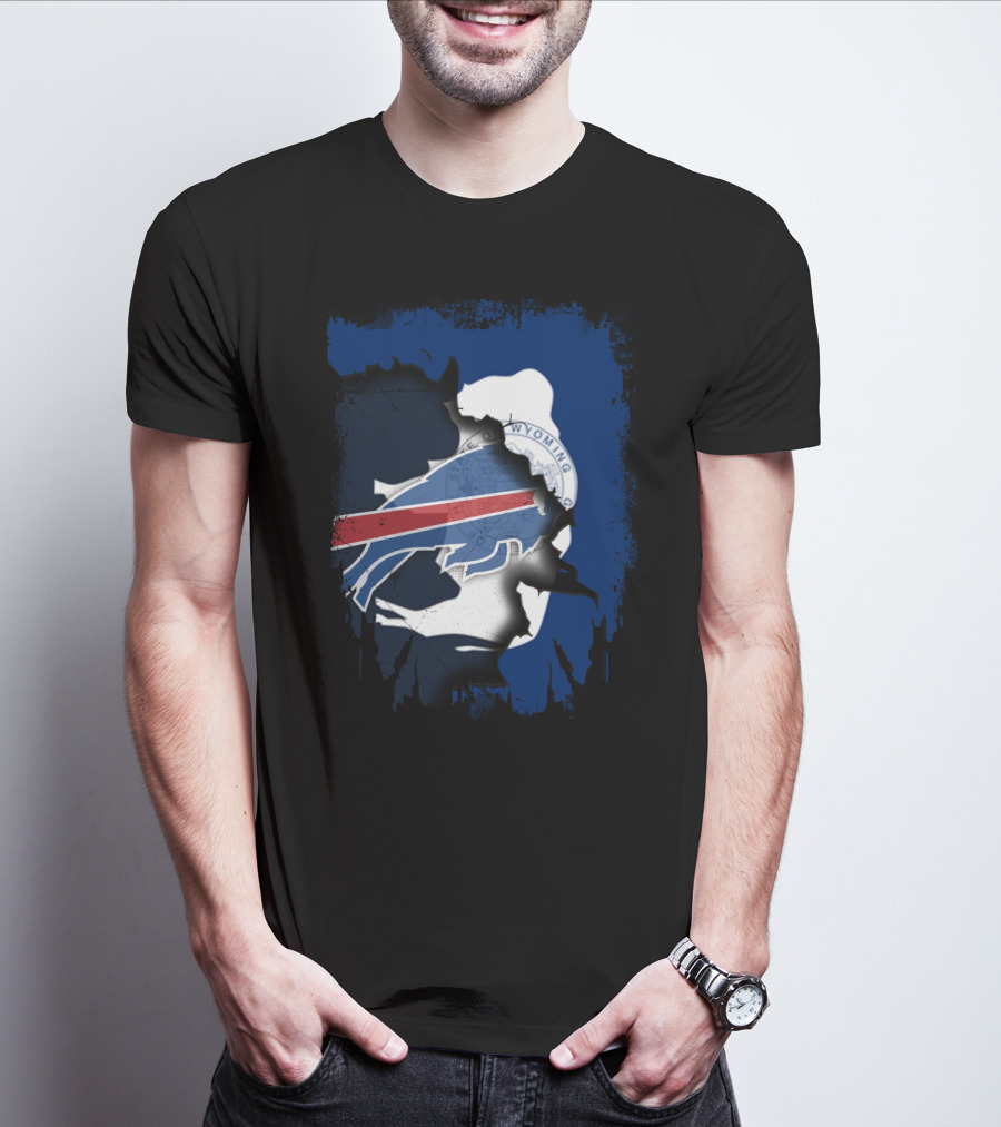 Buffalo Bills And Wyoming State Unity T-Shirt