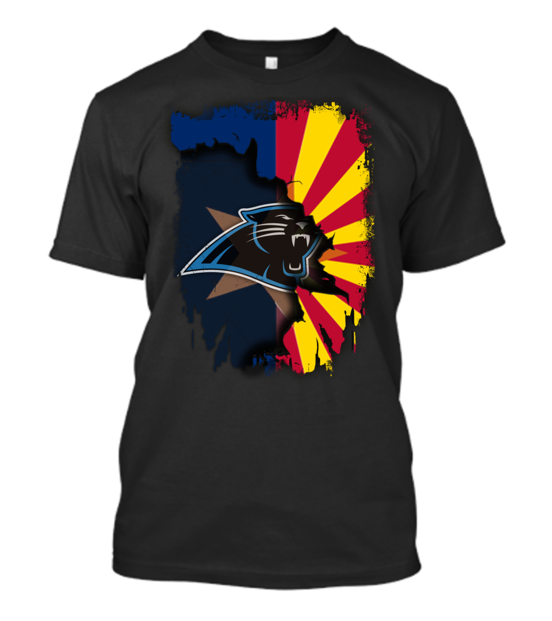 Arizona Panthers Unity With Sunburst Flag T-Shirt