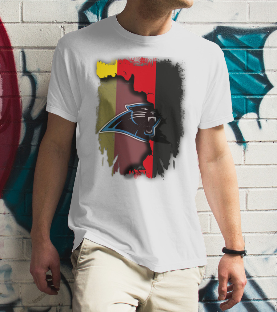 Germany Flag With Panthers Logo Together T-Shirt
