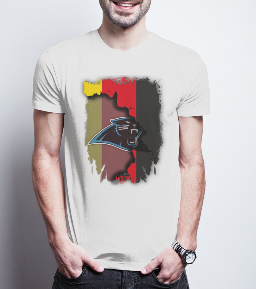 Germany Flag With Panthers Logo Together T-Shirt