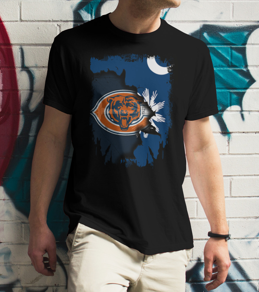 Chicago Bears South Carolina State Unity T-Shirt
