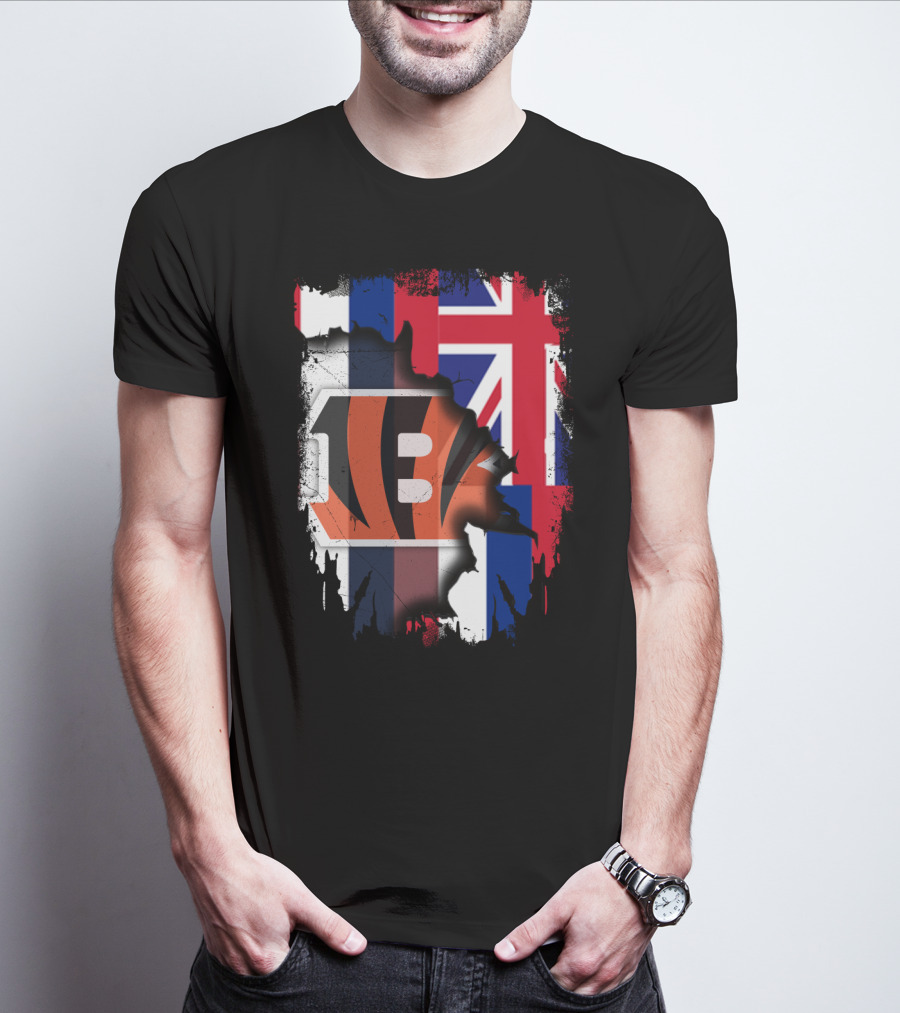 Together Hawaii Bengals Union Flag Fusion T-Shirt