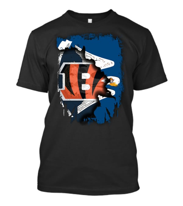 Together Louisiana Bengals Eagles Unity T-Shirt
