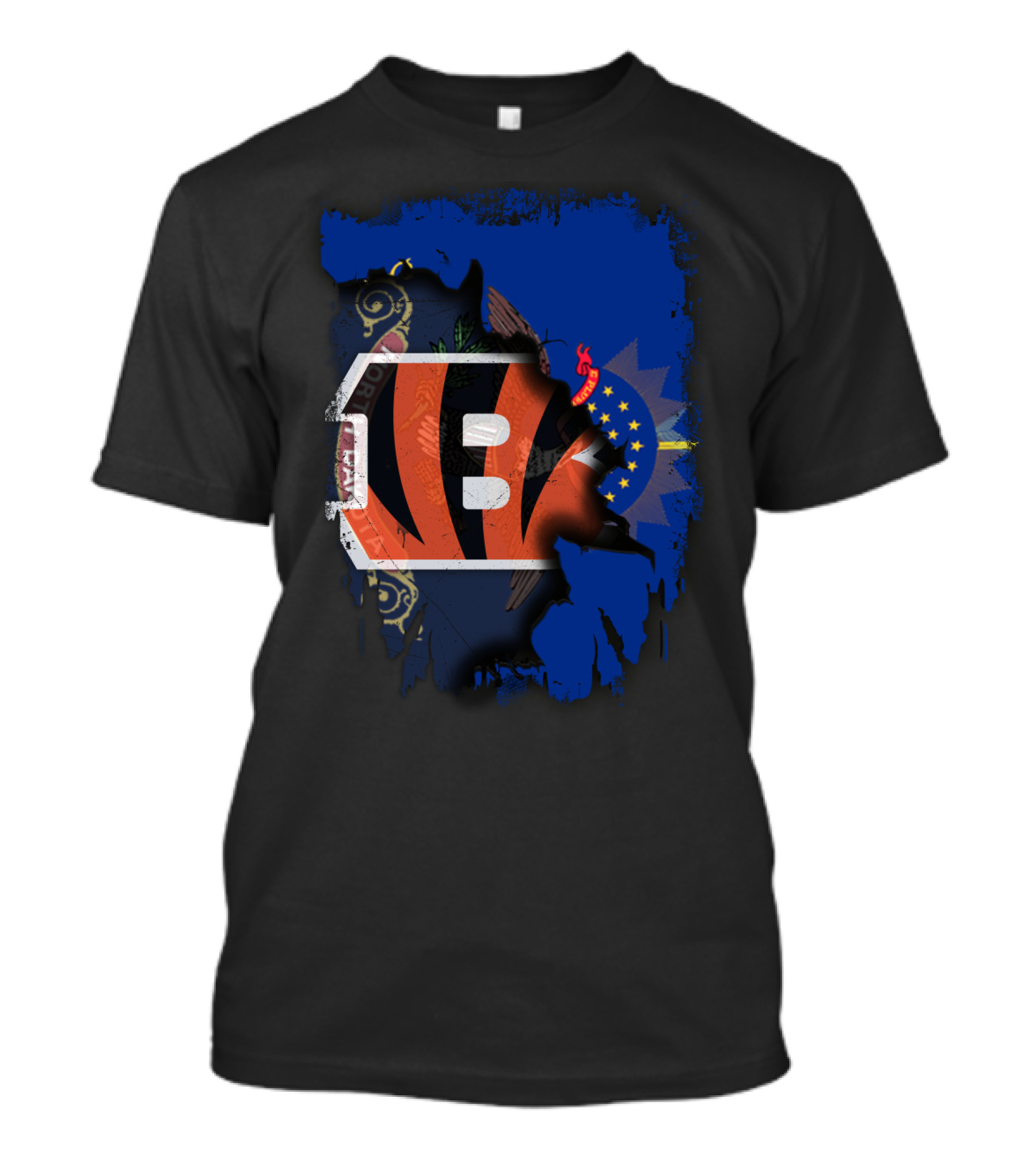 North Dakota State Pride With Cincinnati Bengals T-Shirt