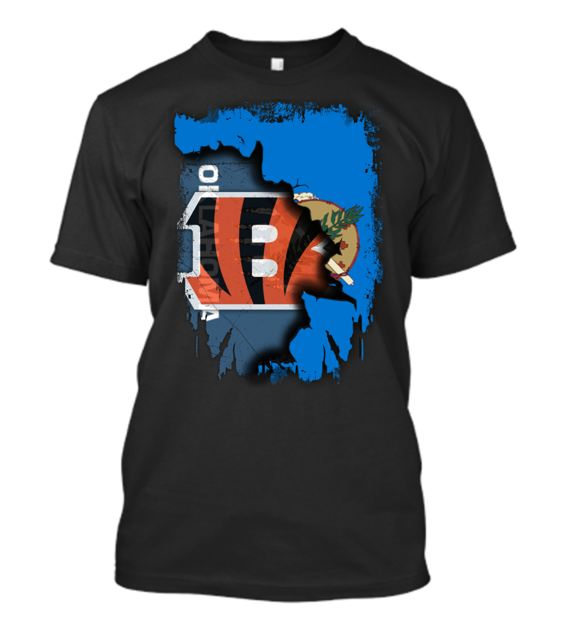 Together Oklahoma Bengals Iconic Symbol Fusion T-Shirt