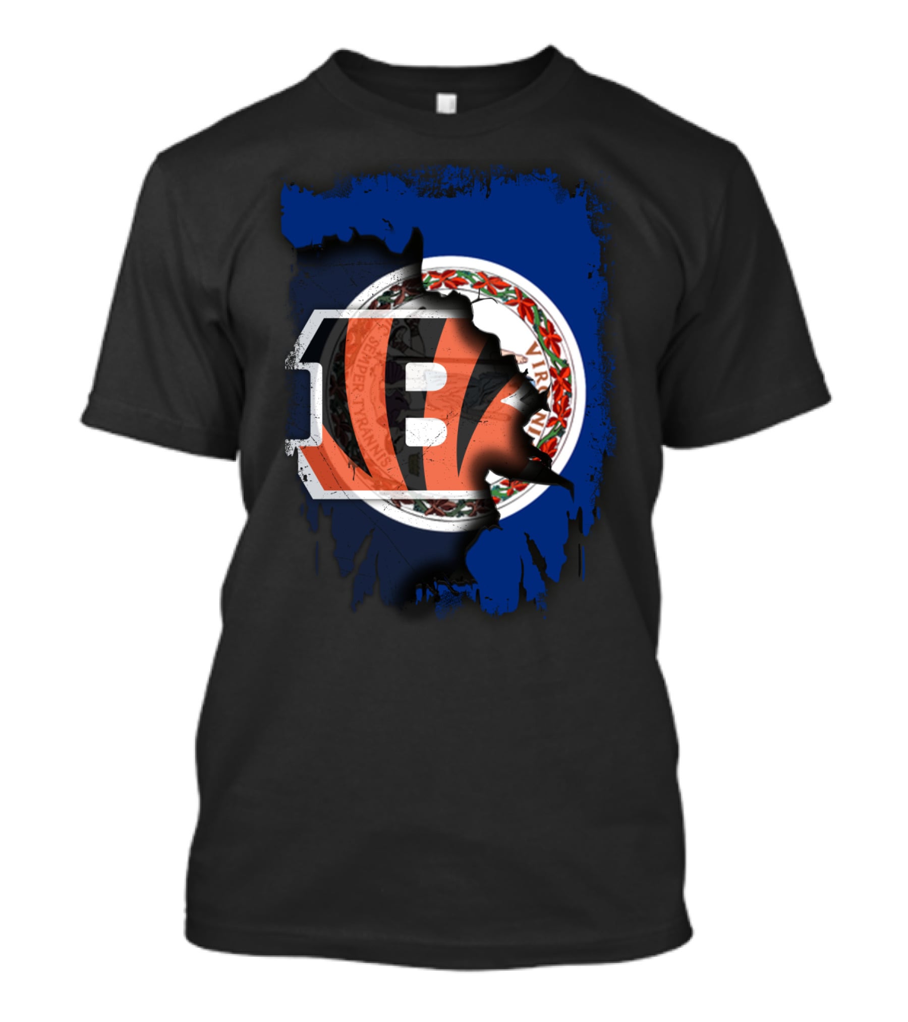 Virginia State Seal With Cincinnati Bengals T-Shirt