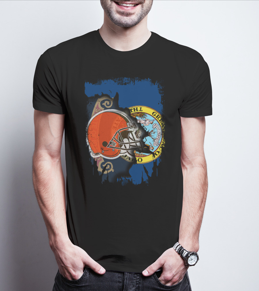 Together Idaho Browns Helmet And Seal T-Shirt