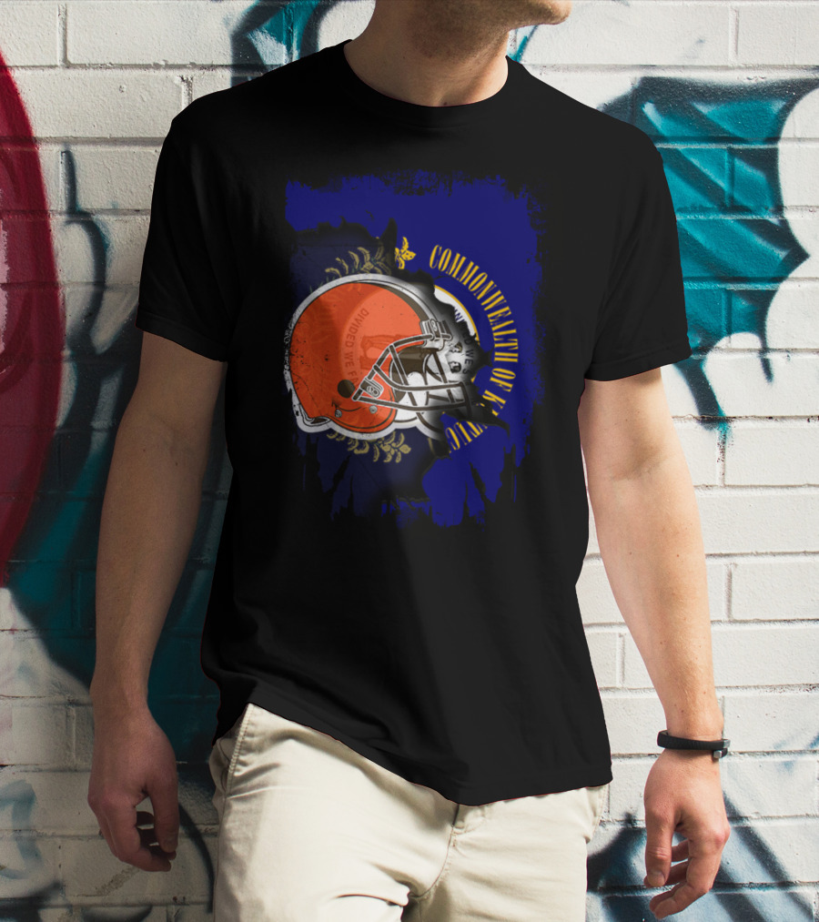Commonwealth Of Kentucky Browns Helmet Together T-Shirt