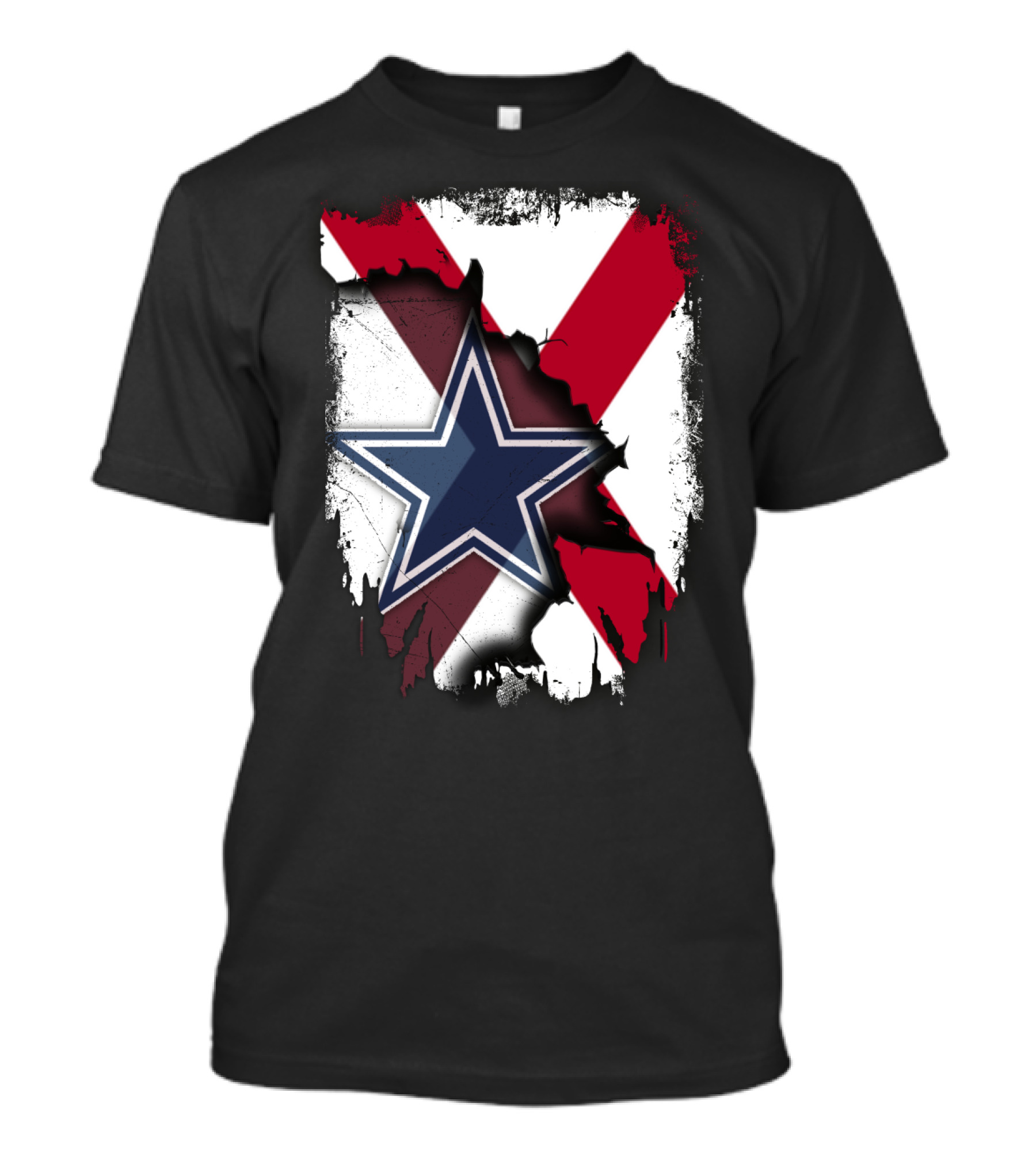 Dallas Cowboys And Alabama Pride Crossover T-Shirt