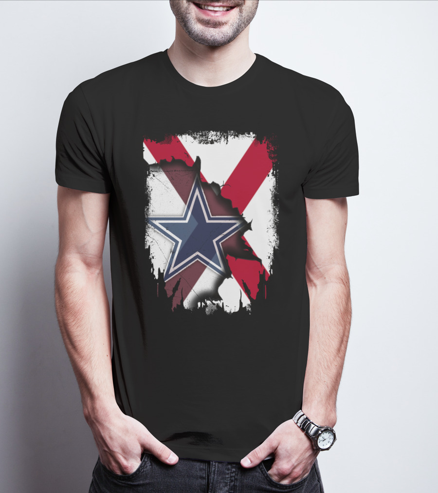 Dallas Cowboys And Alabama Pride Crossover T-Shirt