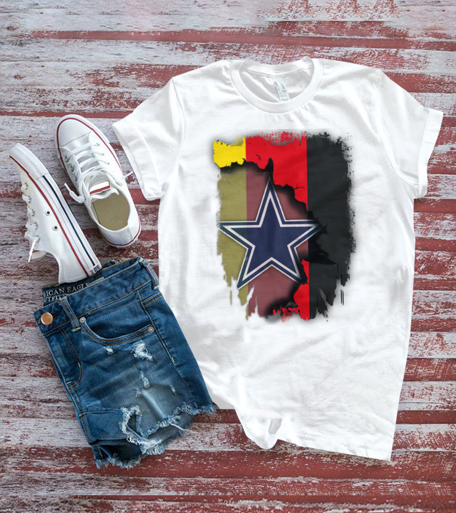 Germany Flag With Cowboys Star T-Shirt