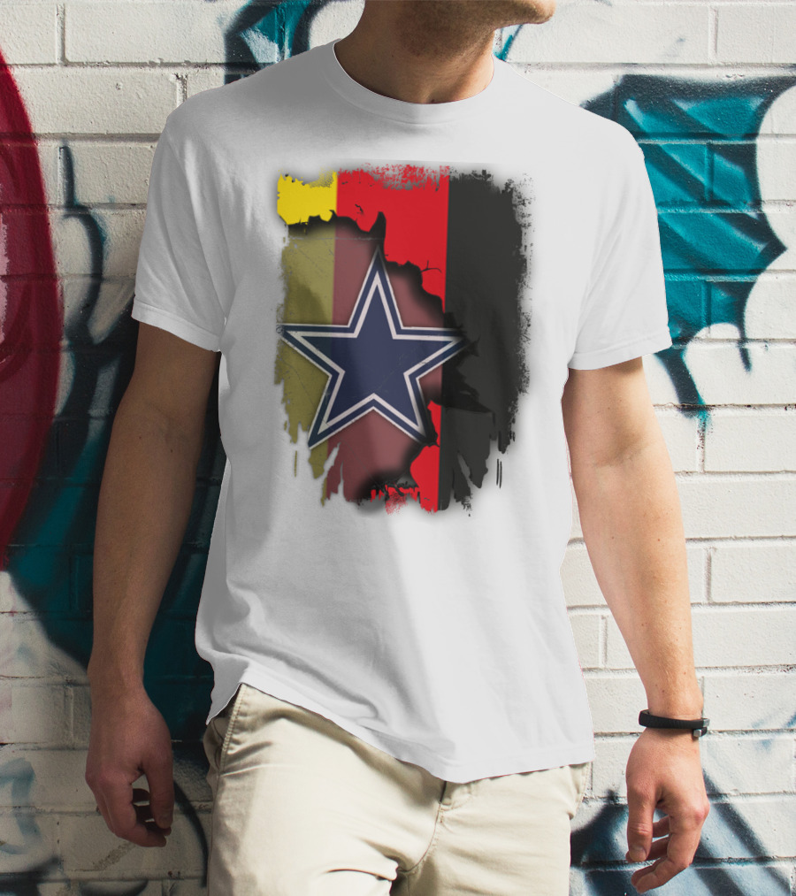 Germany Flag With Cowboys Star T-Shirt
