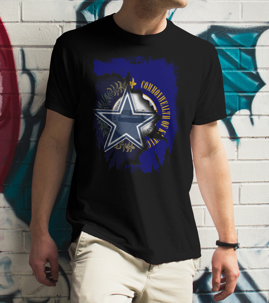 Commonwealth Of Kentucky Dallas Cowboys Star Emblem Fusion T-Shirt