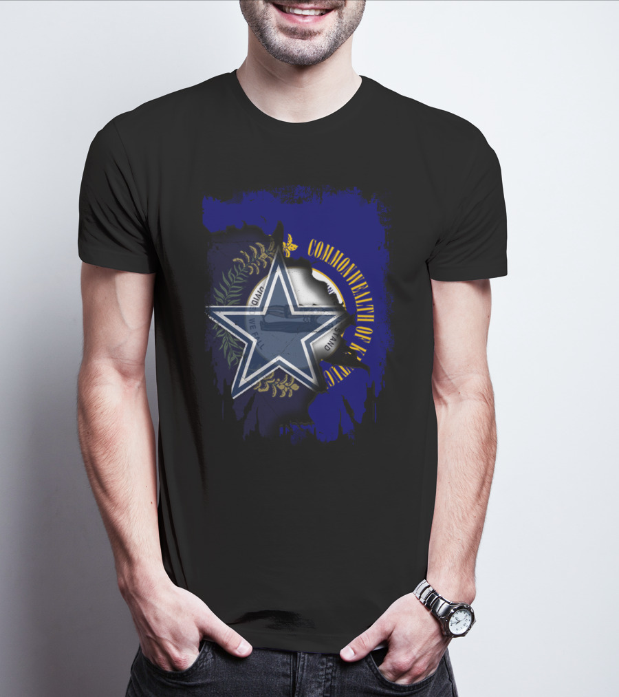 Commonwealth Of Kentucky Dallas Cowboys Star Emblem Fusion T-Shirt