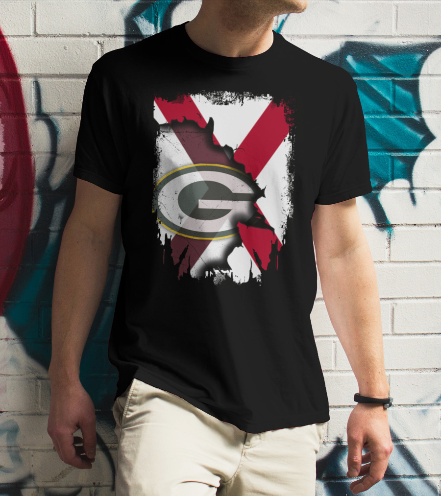 Alabama And Green Bay Packers United T-Shirt